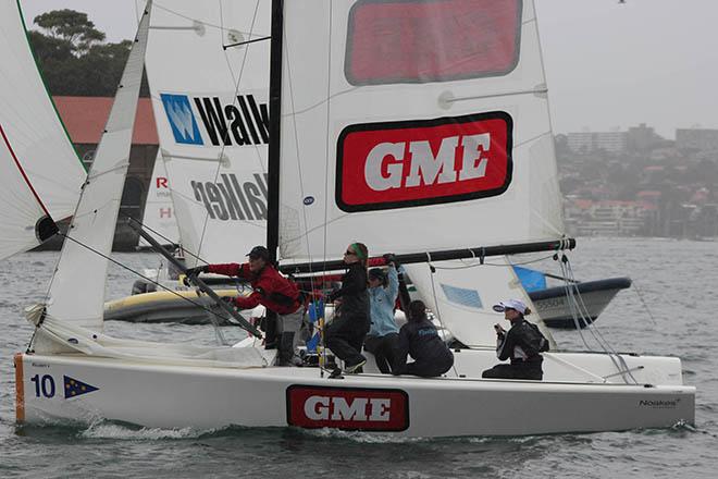 Rayshele Martin tied for the lead of the Marinassess Womens Match Racing regatta - Marinassess Womens Match Racing Regatta © CYCA Staff - copyright